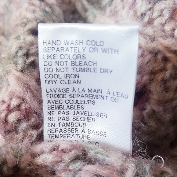 BARTOLINI Pink Marled Puff Shoulder Knitted Sweater - Picture 7 of 8